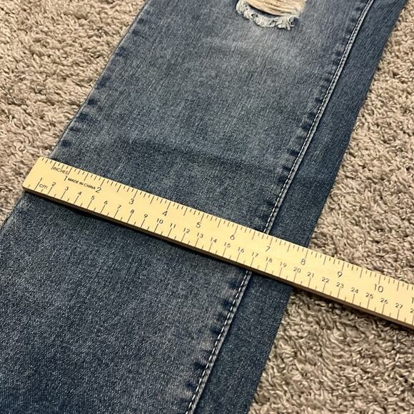 Women’s Patriotic Americana Blue Jeans‎ Denim 8 10 (30 waist) Rugged Frayed M - Picture 6 of 16